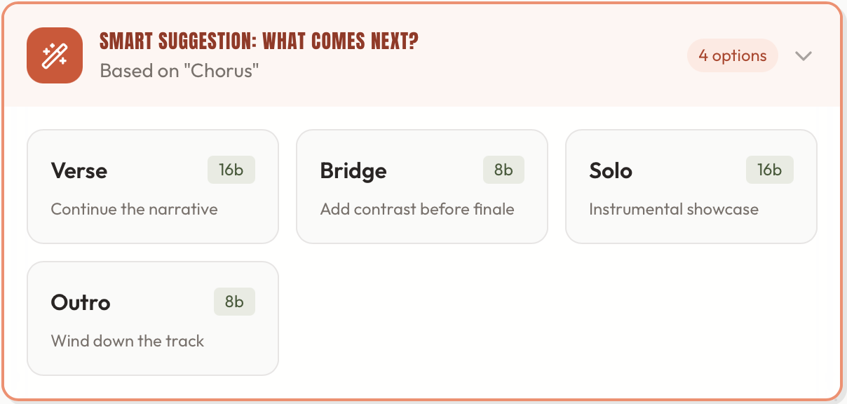 AI-powered arrangement suggestions analyzing genre and mood